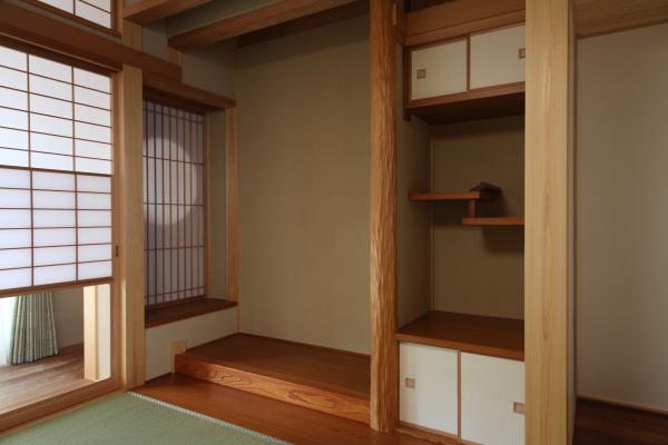 愛知県の和風の注文住宅の和室